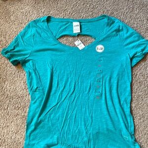 PINK Victoria's Secret Teal Short Sleeve Tee